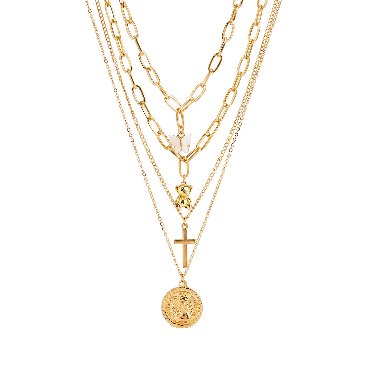 Stackable Set Chain Necklace