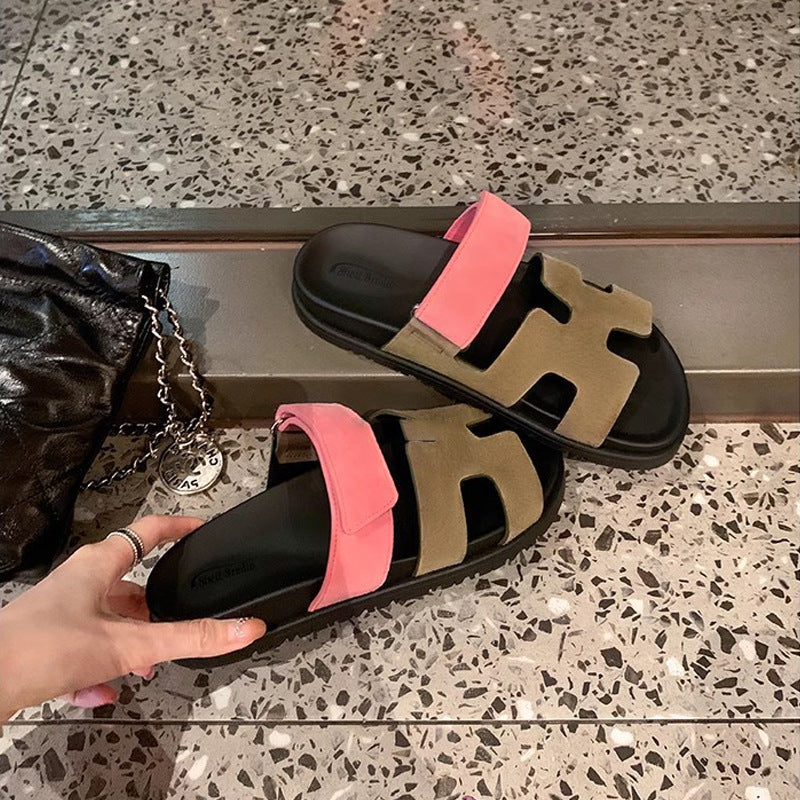 Color Block Casual Sandals