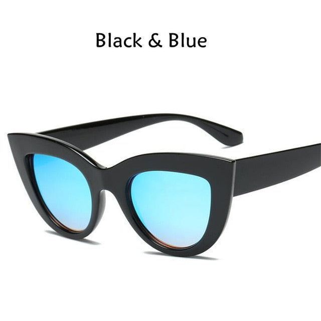 Cat Eye Women Sunglasses Vintage Shaped Sun Glasses