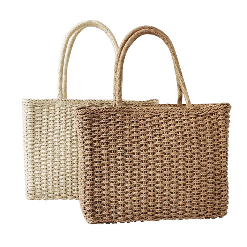 Garden Style Woven Portable Beach Bag