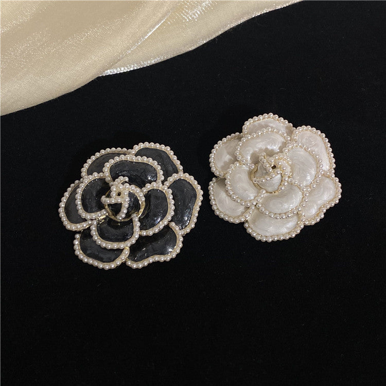 Camellia Pearl Brooch