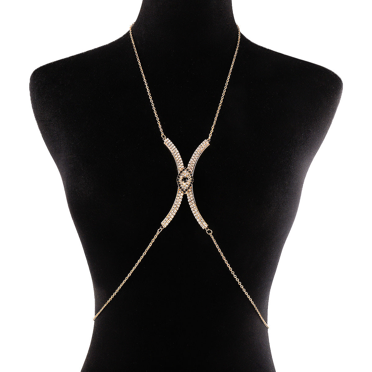 Devil's Eye Diamond Chest Necklace