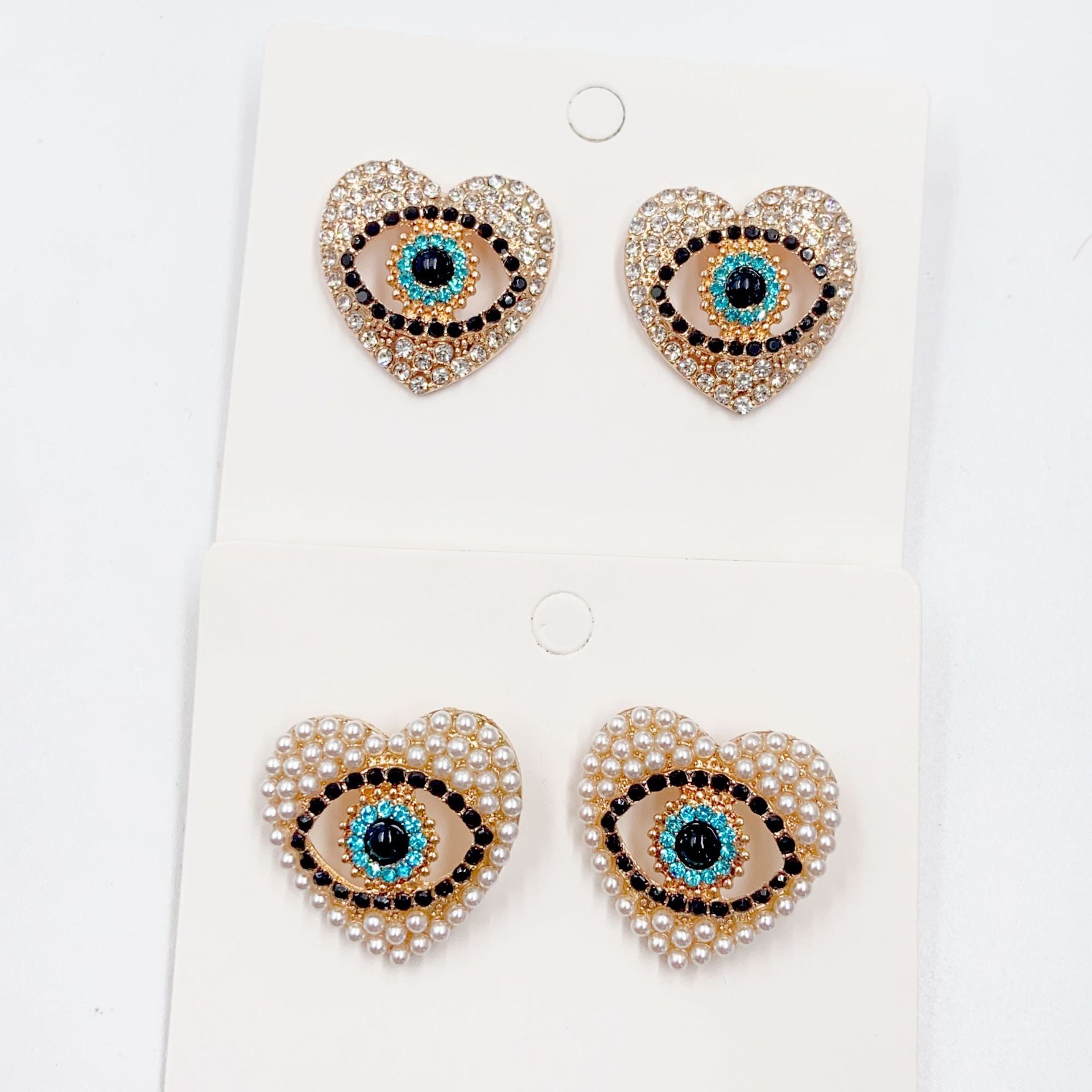 Heart Shape Devil's Eye Earrings