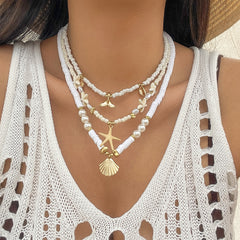 Ethnic Starfish Sun Necklace