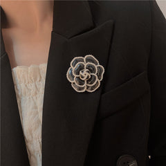 Camellia Pearl Brooch