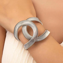 Metal Elastic Opening Adjustment Bracelet