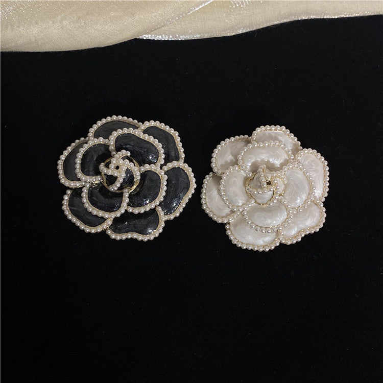 Camellia Pearl Brooch