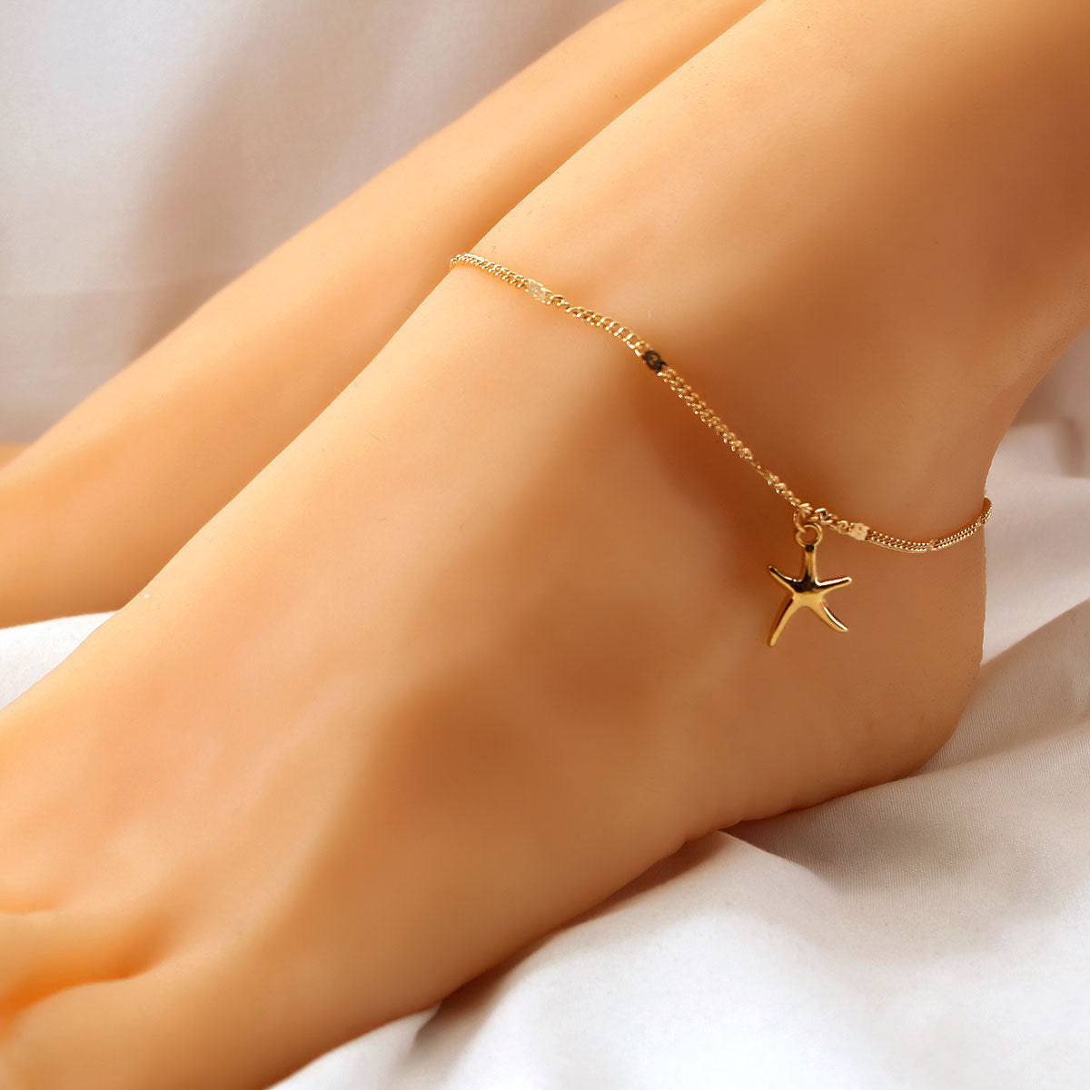 Metal Starfish Anklet