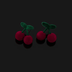 Cherry Color Block Earrings