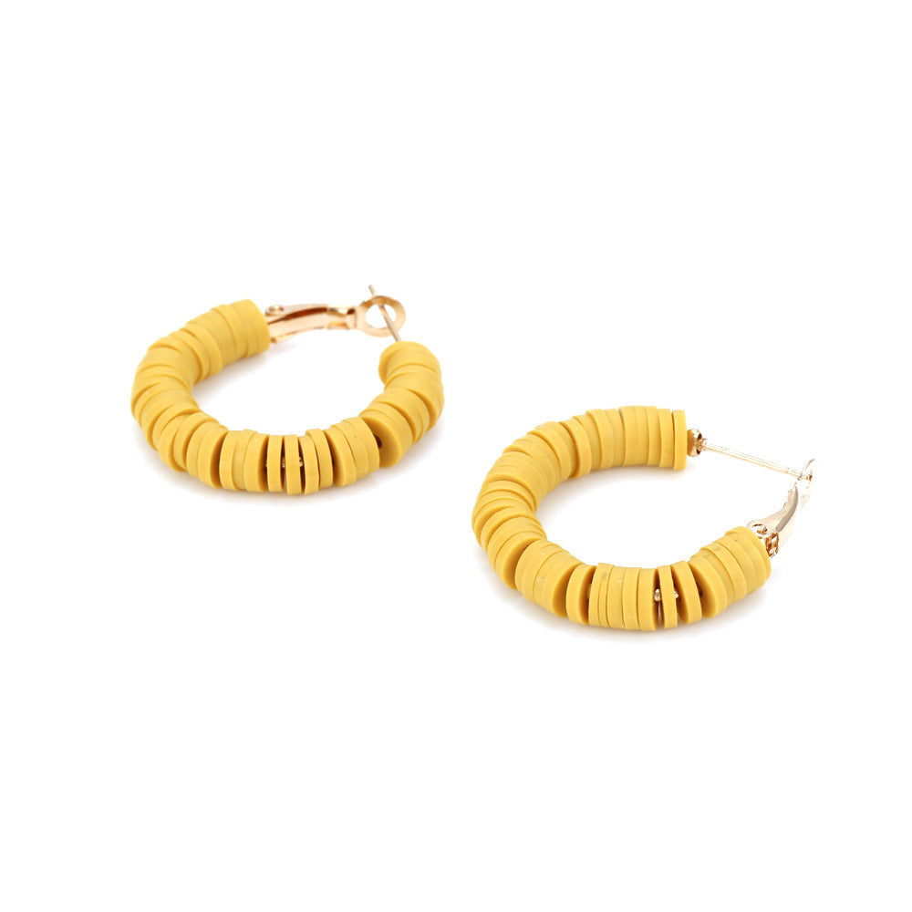 Flaxmaker Boho Colorful Hoop Earrings