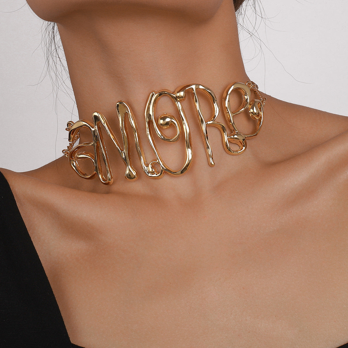 Exaggerated letters Necklace