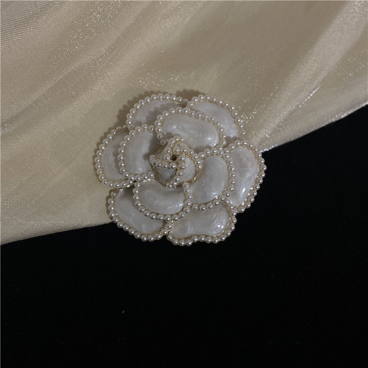 Camellia Pearl Brooch