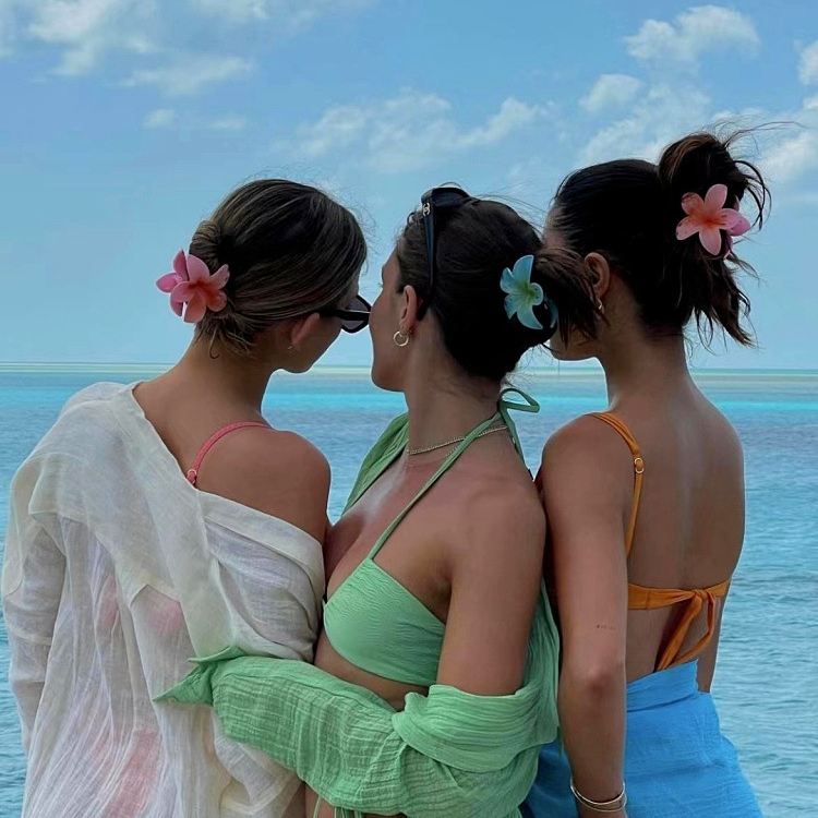 Romantic Atmosphere Egg Flower Modelling Hairpin