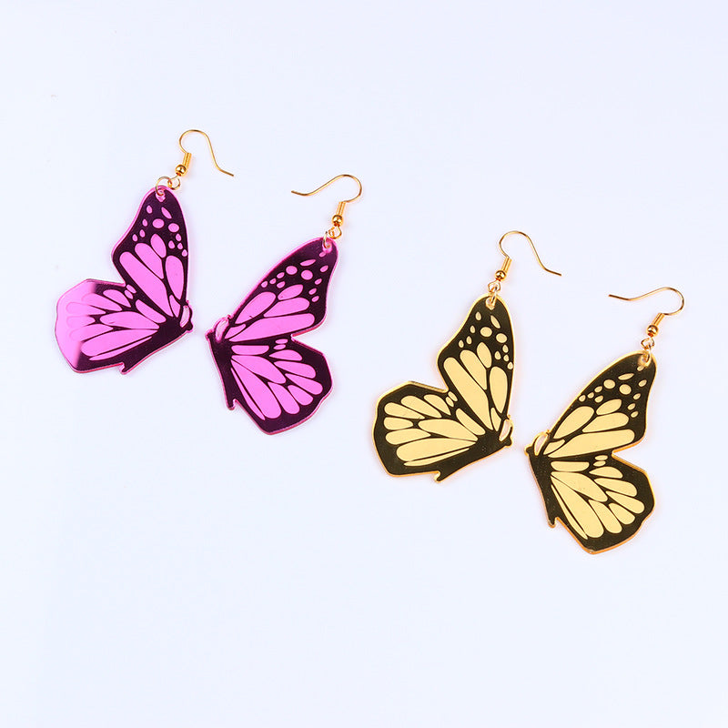 Flaxmaker Butterfly Pattern Earrings