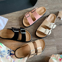 Buttons Casual Sandals