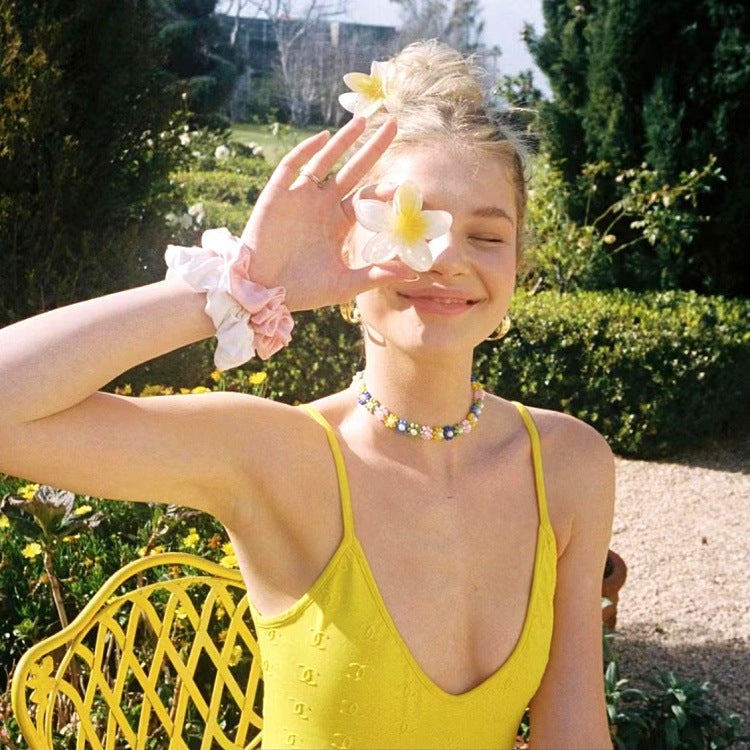 Romantic Atmosphere Egg Flower Modelling Hairpin