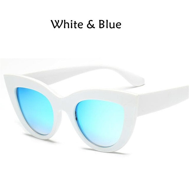 Cat Eye Women Sunglasses Vintage Shaped Sun Glasses