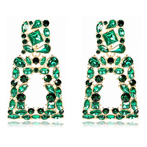 Geometric Color Set with Diamond Hollow Earrings