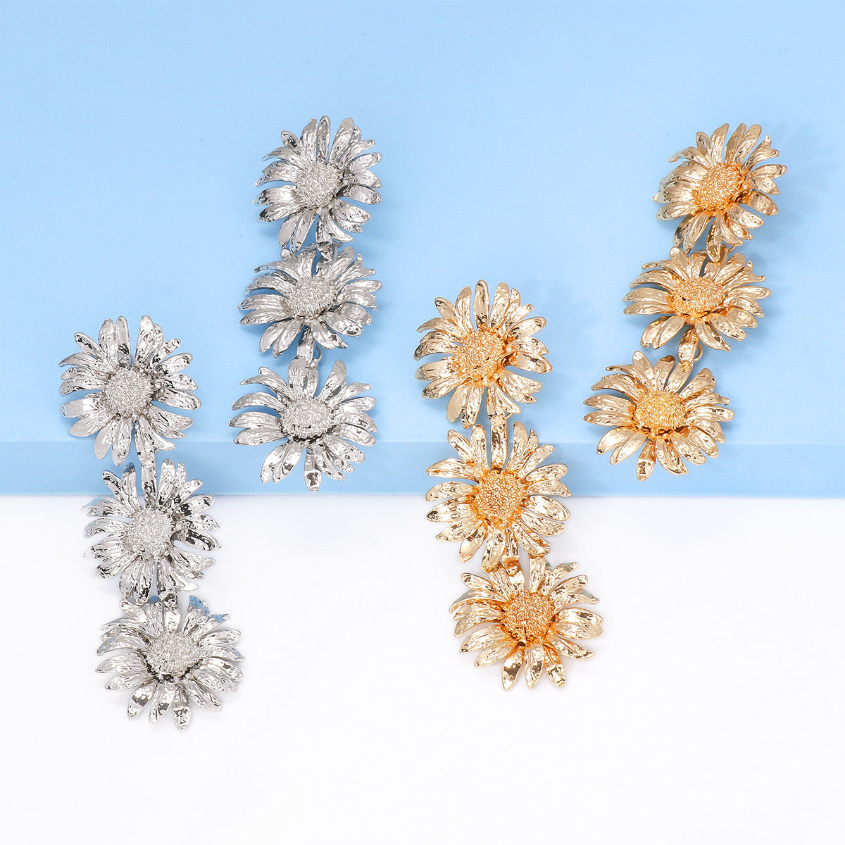 Chrysanthemum Earrings and Necklace