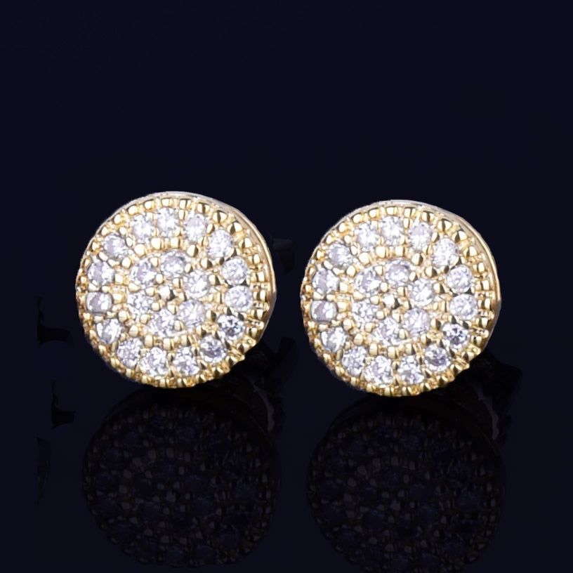 8MM Golden Mini Rounded Stud Earring