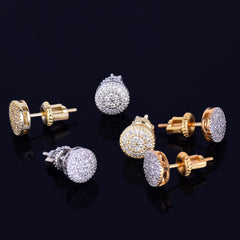 8MM Golden Mini Rounded Stud Earring