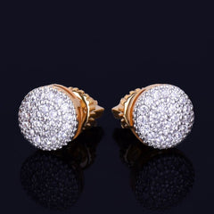 8MM Golden Mini Rounded Stud Earring