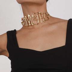 Exaggerated letters Necklace