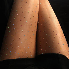 Colorful Rhinestone Pantyhose