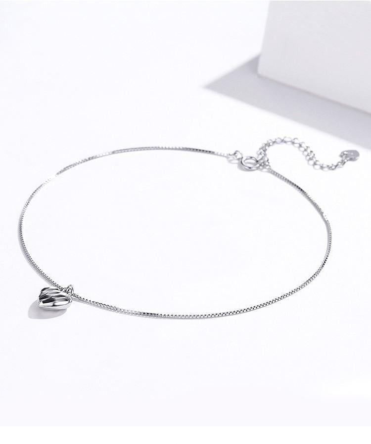 925 Sterling Silver Ankle t Simple Essential Bead