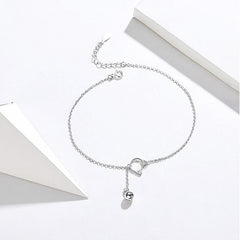 925 Sterling Silver Ankle t Simple Essential Bead