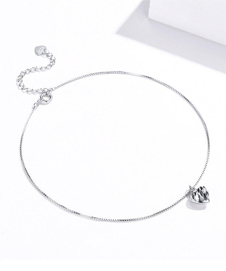 925 Sterling Silver Ankle t Simple Essential Bead