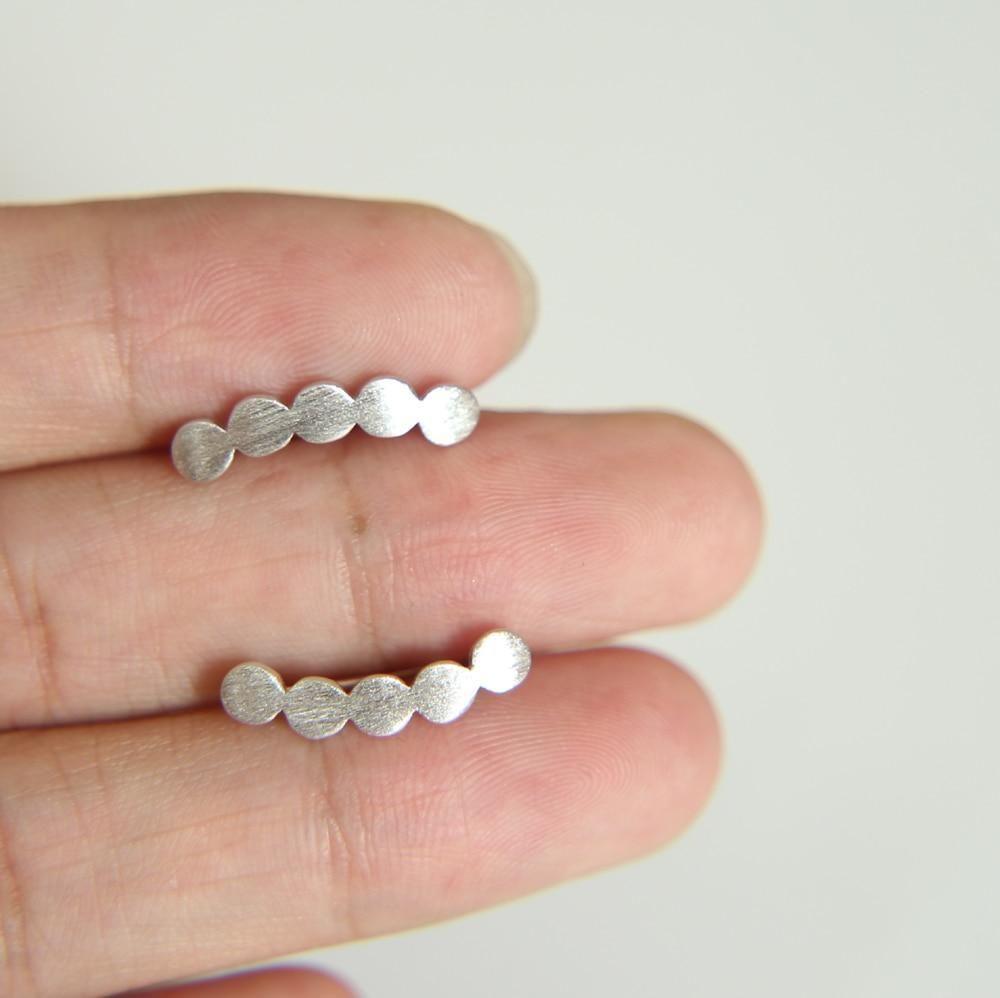 925 Sterling Silver Bubble Shape Earrings