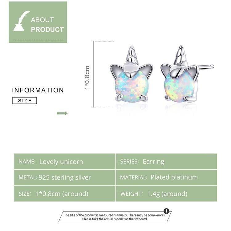 925 Sterling Silver Earrings Opal