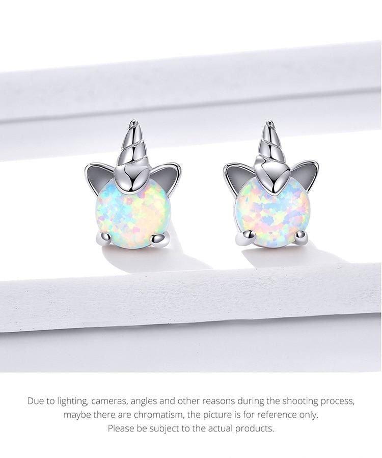 925 Sterling Silver Earrings Opal