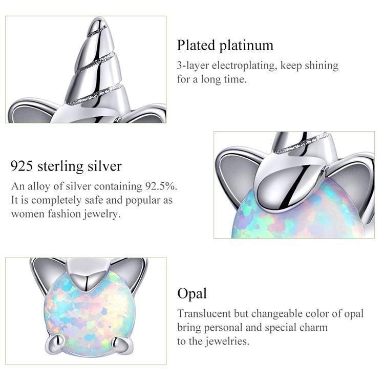 925 Sterling Silver Earrings Opal