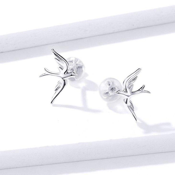 925 Sterling Silver Earrings Vivid Bird