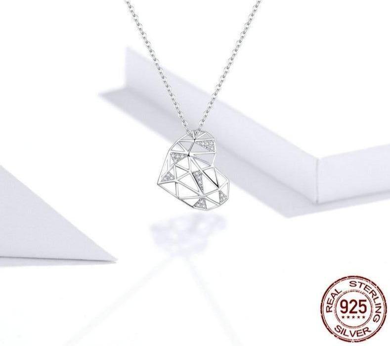 925 Sterling Silver Necklaces Big Heart