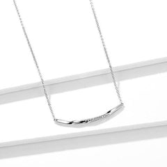 925 Sterling Silver  Necklaces Clear Wave