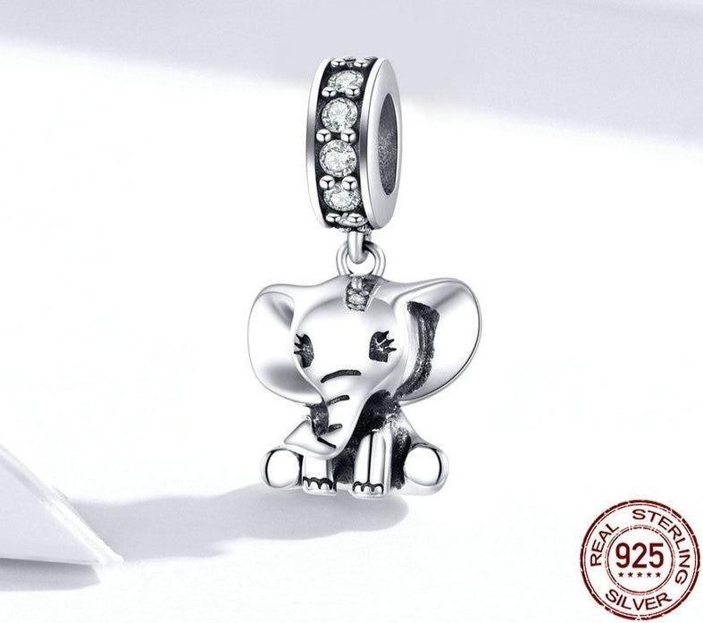 925 Sterling Silver Pendent Baby Elephant