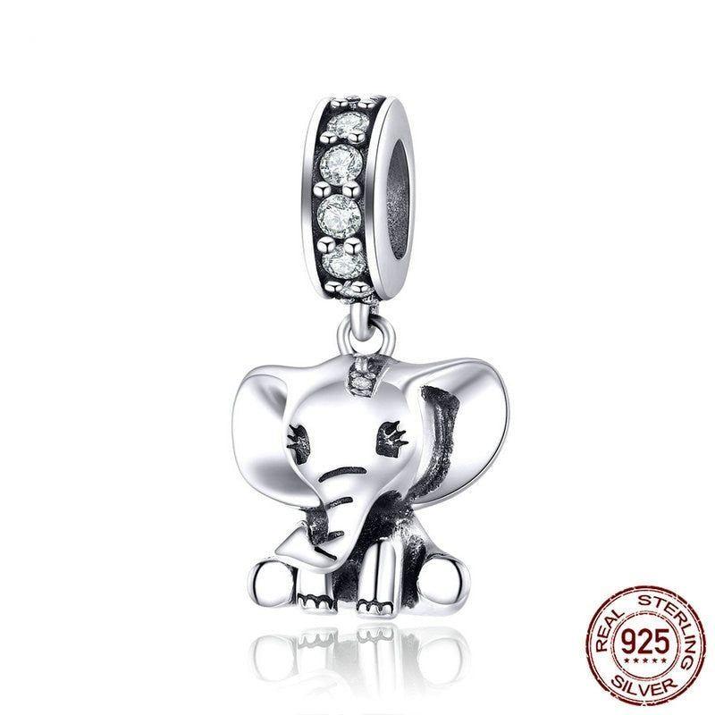 925 Sterling Silver Pendent Baby Elephant