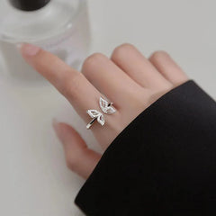 925 Sterling Silver Sweet Zircon Butterfly