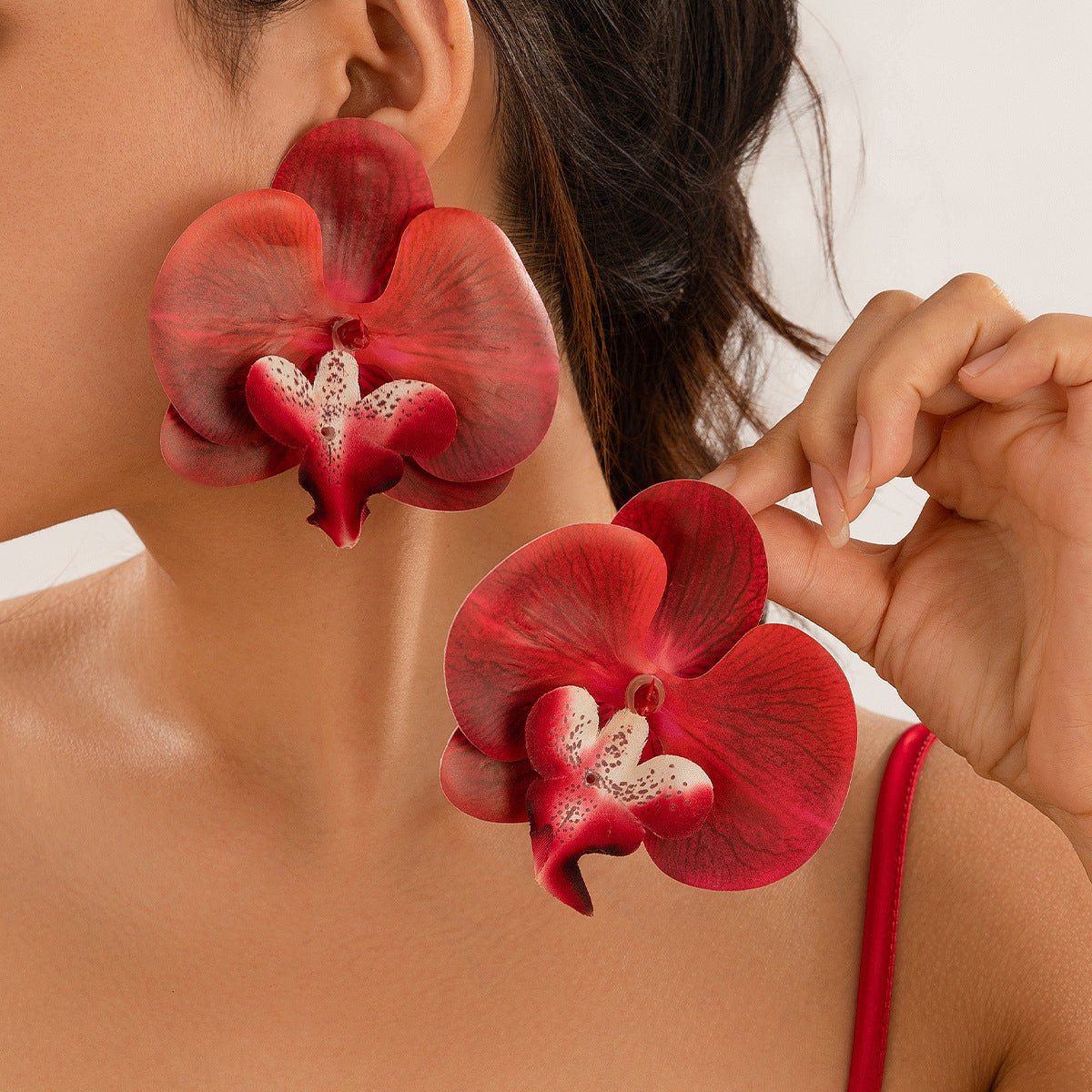 Flower Earrings and Necklace