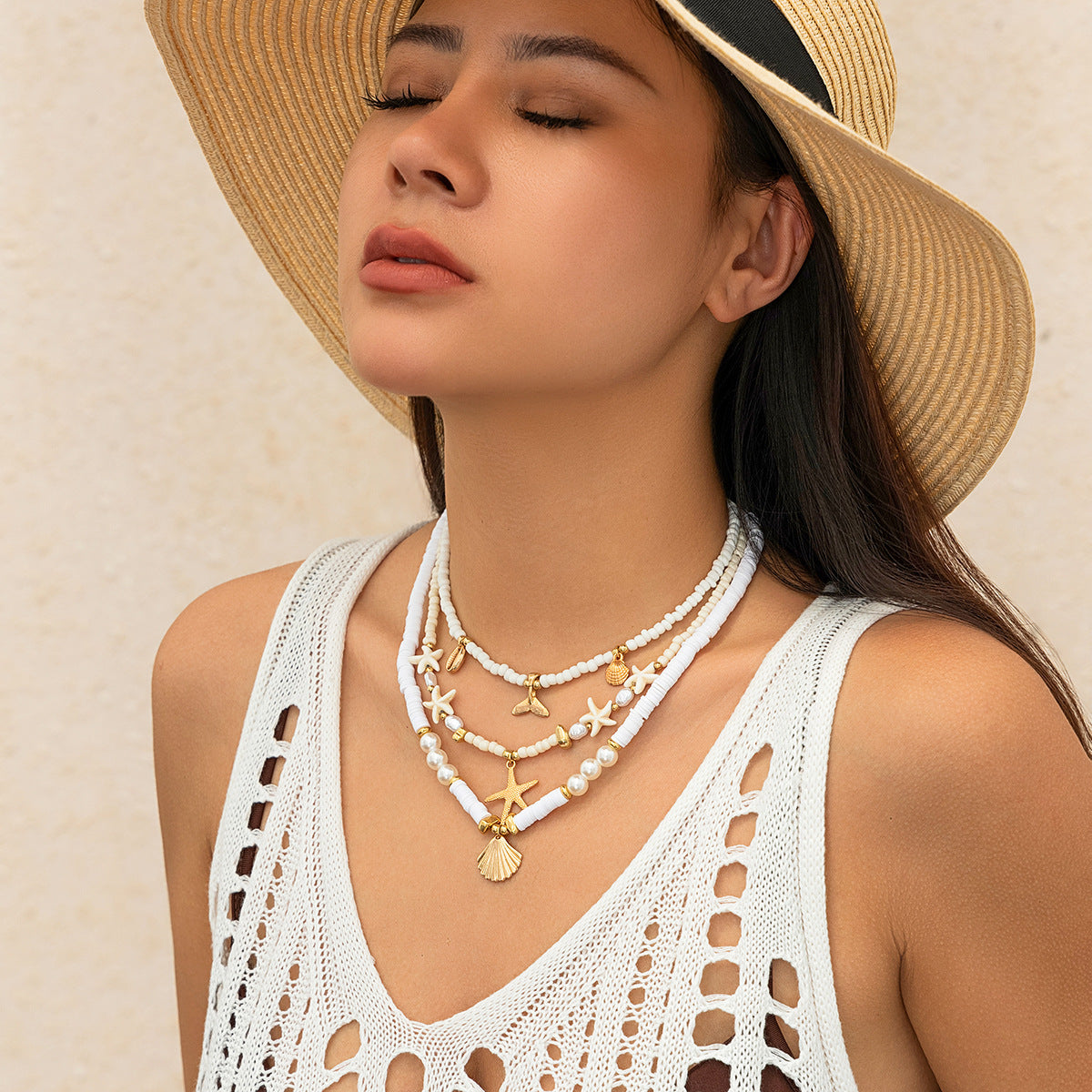 Ethnic Starfish Sun Necklace