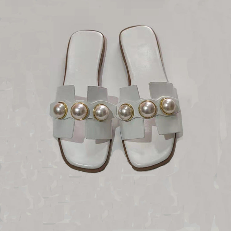 Pearl Flat Slippers