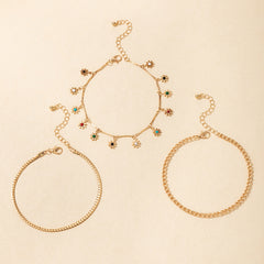 Multi-layer Flower Anklet