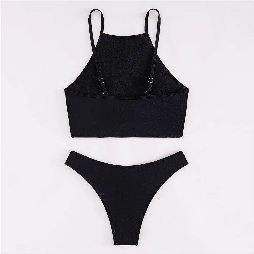 Black Bikini Mujer Swimsuit Push Up Swimwear Bathing Suit Brazilian Bikinis Sets