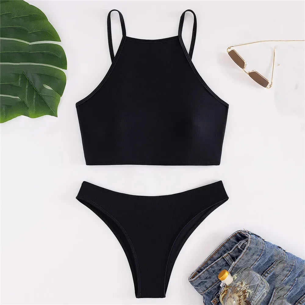 Black Bikini Mujer Swimsuit Push Up Swimwear Bathing Suit Brazilian Bikinis Sets