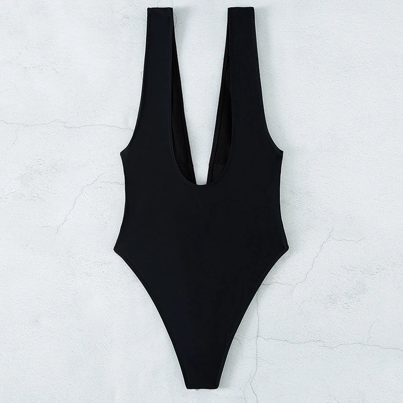 Black One Piece Swimsuit