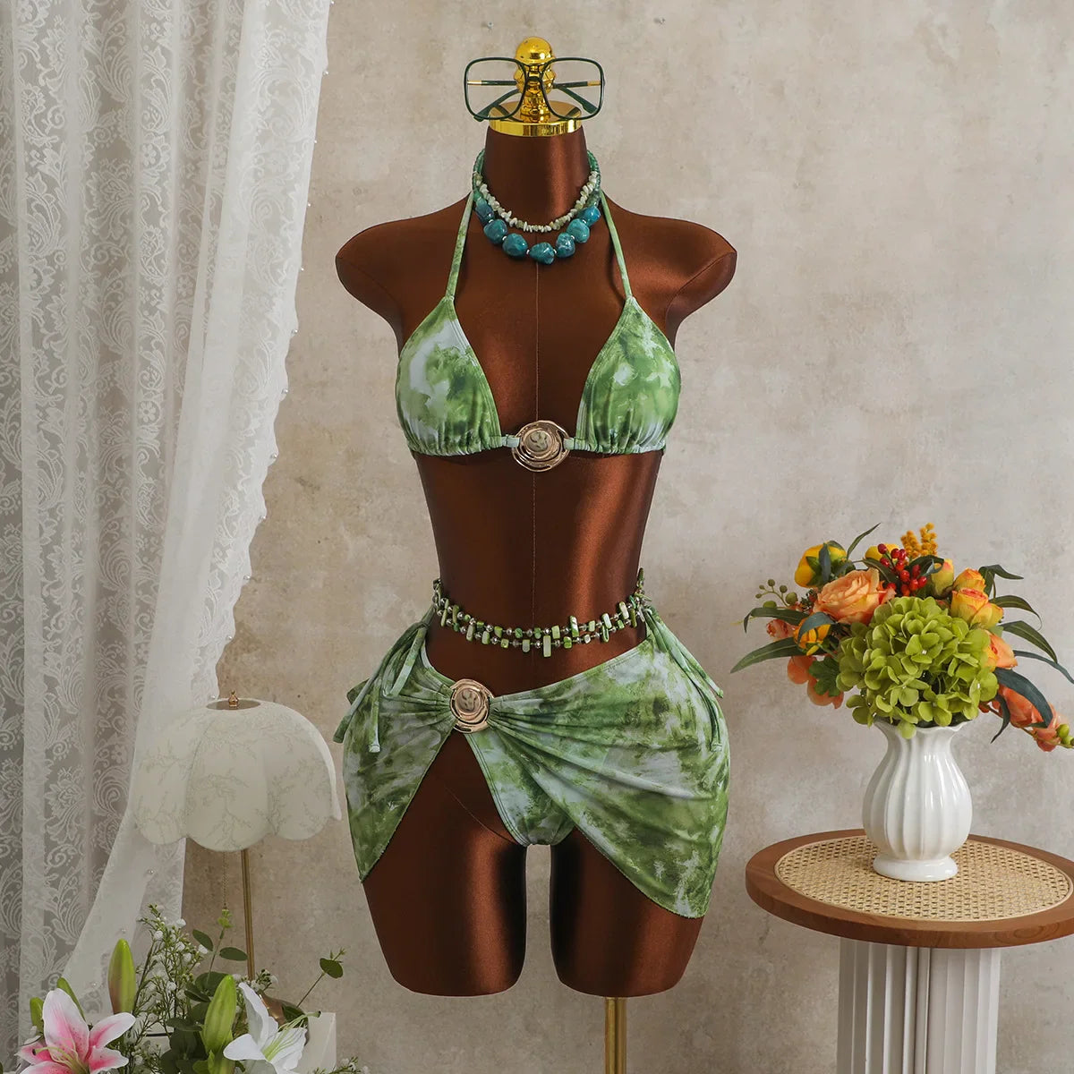 Bohemian Tie Dye Bikini Set