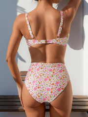 Floral Print 2 Piece Swimsuit